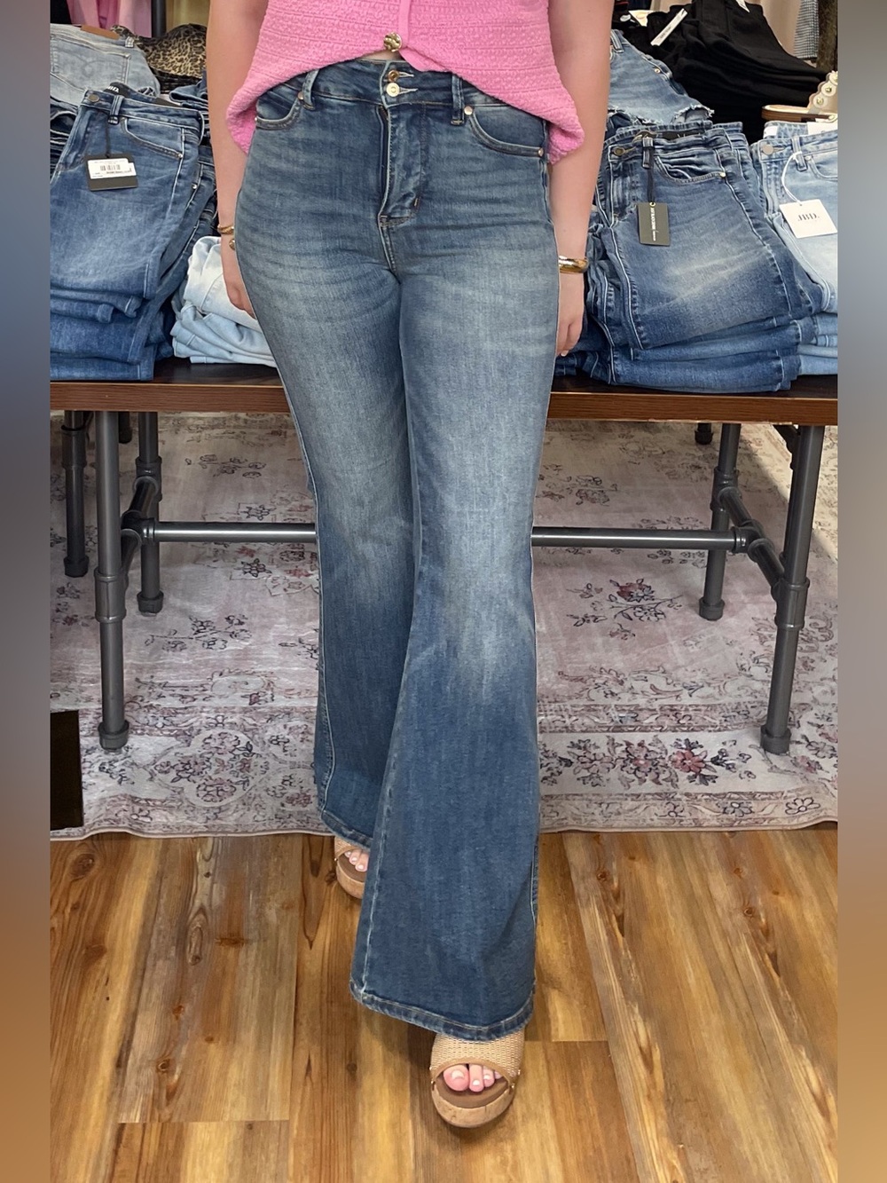 Judy Blue High Waist Tummy Control Jaqueline Flare Jeans JB881125REG